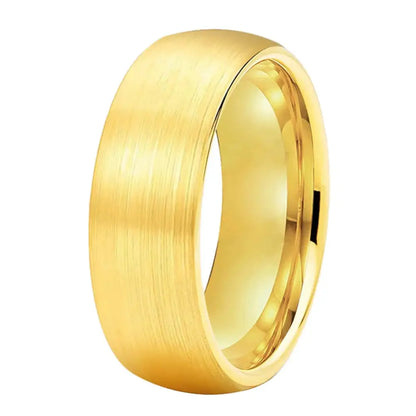 Anillo de Boda Tungsteno Dorado con Diseño Elegante - Gold 8MM / 14