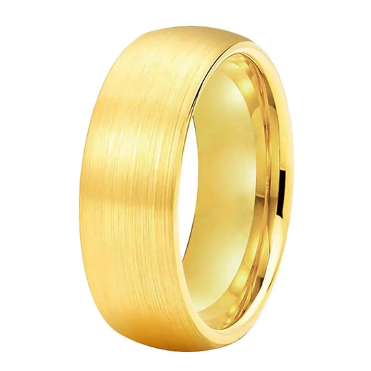Anillo de Boda Tungsteno Dorado con Diseño Elegante - Gold 8MM / 14